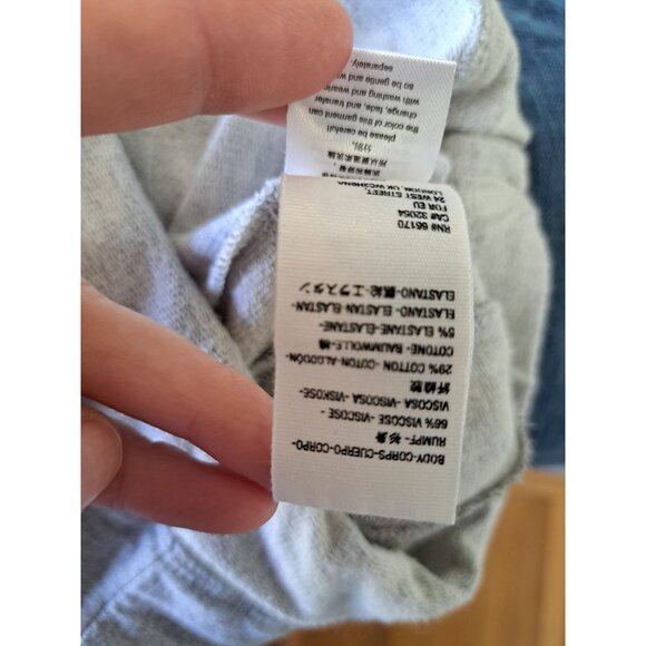 Free People Embers Wide-Leg Pants Heather Gray Women's XS Oversized Athleisure - Picture 9 of 12